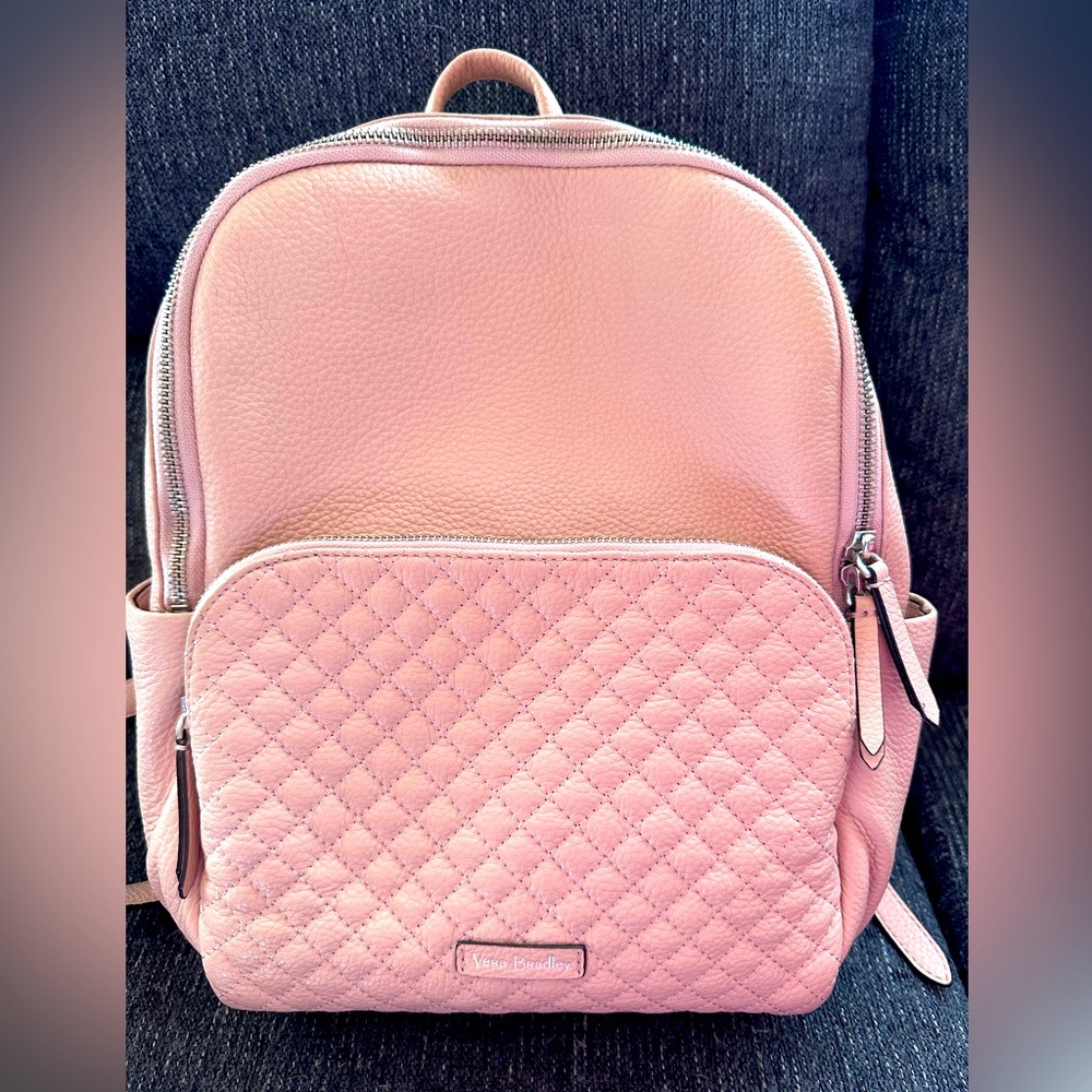 Vera Bradley Leather Carryall Backpack